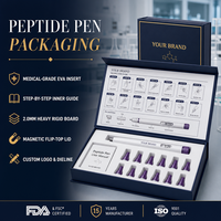 Boîte en carton personnalisée de haute qualité avec fermeture magnétique, processus holographique, avec insert en EVA pour l'emballage de stylos jetables et réutilisables