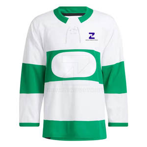 Meilleur matériau 100% Polyester haute qualité vente chaude hommes maillot de Hockey sur glace fabriqué en usine bas prix séchage rapide respirant - Product Image 1