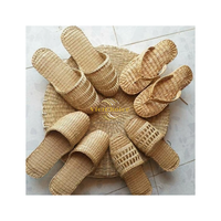 Sandalias de cuña para mujer VIETCHOICE Phoebe Peep Toe, ligeras, beige, de jacinto de agua vintage, para primavera/verano, para exteriores