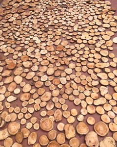 Unfinished Natural <b>Round</b> Wood Panels <b>Round</b> Natural Wood <b>Round</b> Board - DIY Crafts Different Sizes - Product Image 3