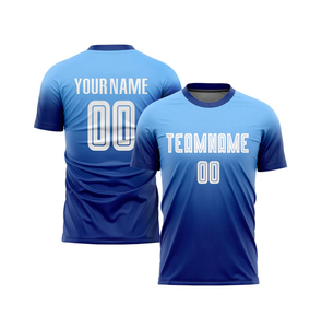 Conjunto de camiseta de fútbol de secado rápido de poliéster 100%, uniformes de entrenamiento para equipo de Club, Kit de ropa de fútbol de Color degradado - Product Image 1