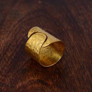 Anneau en laiton brut, anneau en laiton massif, anneau réglable, anneau brut, base d'anneau, cerceau en laiton brut, connecteur de boucle, accessoires en laiton brut - Product Image 4