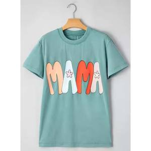 Moda 2025 venta al por mayor de alta calidad personalizado shewin causal de gran tamaño fabricante mar verde transpirable streetwear camiseta de mujer - Product Image 5