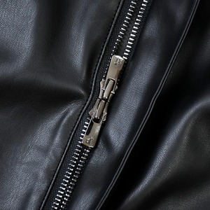 Moda Color sólido VUJADE chaqueta de cuero genuino Casual hombres mujeres alta calidad cremallera impermeable transpirable invierno - Product Image 4