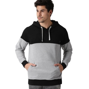 Sudadera con capucha de punto ecológica al por mayor para hombre, Sudadera con capucha de invierno de 2 colores de algodón/poliéster 100% de ajuste regular con cordón - Product Image 1