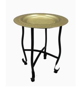 Most Selling Living Room Furniture Unique Gold Color Iron Luxury <b>Coffee</b> <b>Table</b> Round Shaped Brass Plating Finishing - Product Image 3
