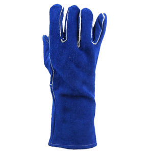 Venta al por mayor cuero de vaca personalizar guantes de soldadura de cuero de alta resistencia Hockey Palma mano protección Guante de cuero para los hombres - Product Image 4