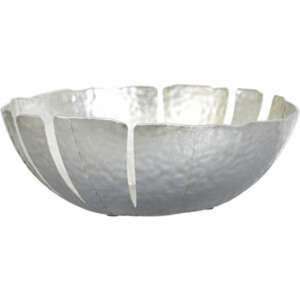 Cuenco Decorativo de Metal, Plato Redondo con Acabado Plateado y Asas, Estilo Americano, Cuencos Decorativos de Aluminio, Artículo de Decoración para el Hogar - Product Image 3