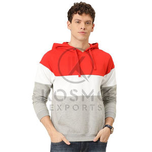 เสื้อฮู้ดผ้าฝ้ายแบบสตรีทเสื้อมีฮู้ดหลากสีสำหรับ100% - Product Image 1