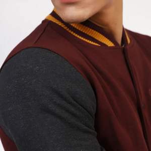 Veste Homme en Toile de Haute Qualité, Coupe Ajustée, Respirante, Grandes Tailles, Manches Longues, Broderie Personnalisée, Style Universitaire - Product Image 2