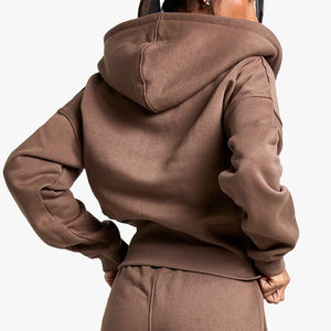 Conjunto Deportivo de Invierno para Mujer, Dos Piezas, Corte Ajustado, con Cierre de Cremallera, Diseño con Capucha, Cordones y Cintura Elástica - Product Image 5