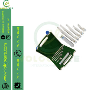 Juego de laringoscopio manual veterinario con 5 cuchillas Miller tamaño 75-210mm para intubación animal - Product Image 4