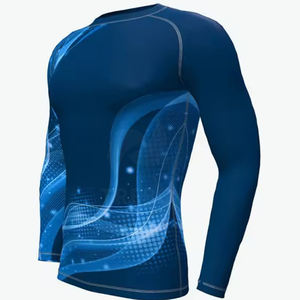 Mejor venta transpirable Rash Guard En stock Hombres Sublimación Rash Guard Precio bajo Hombres Sublimación Rash Guard - Product Image 4