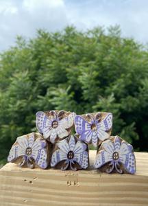 Timbre papillon sculpté à la main |   Motifs de papillons |   Outils de sérigraphie textile - Product Image 5