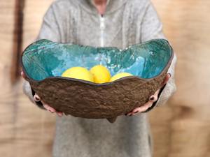 Cuenco decorativo de Metal de estilo único, bandeja central de diseño artístico hecho a mano para mesa, hogar, cocina, sala de estar, decoración de eventos - Product Image 2