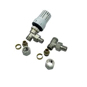 Válvulas Termostáticas Industriales HM para Calderas Multicapa 3/8x16 de Latón Anticorrosión con Adaptadores de 16 mm y Tapón Termostático - Product Image 3