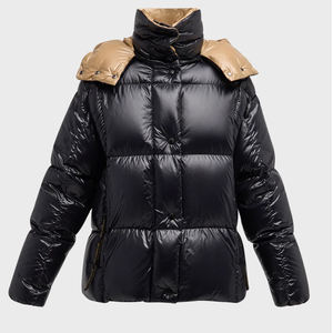 Veste matelassée réversible à capuche imperméable pour homme et femme, idéale pour l'hiver - Product Image 5