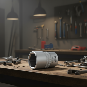 Hazet 1/2'' 6-Point Square <b>Socket</b> with Traction Profile and Knurling - Product Image 3