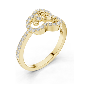 Bague en diamant de laboratoire avec halo, 0,366 CT, or 18 carats, 14 carats, 10 carats et argent 925, clarté VVS-VS EF, rose, jaune - Product Image 6