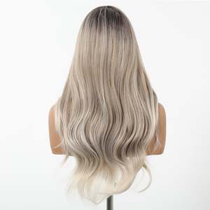 DWY High Quality Ash Blonde Synthetic Lace <b>Wig</b> Chic & Versatile Elegance with Side Part Hairline <b>Short</b> Straight Style - Product Image 6
