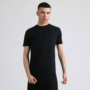 Fabricants de vêtements OEM t-shirts sur mesure pour hommes chemises de rue de couleur unie coupe ajustée - Product Image 2