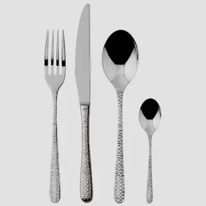 Stainless Steel <b>Flatware</b> <b>Set</b> of 5 with Stylish Design Perfect for Wedding Restaurant and Hotel Food Serving Usage Kitchen Supply - Product Image 5