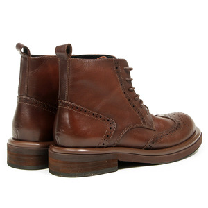 Olunpo Retro Martin Boots brogue High Top zapatos de cuero casuales de moda para hombres botas de cuero de suela gruesa - Product Image 5