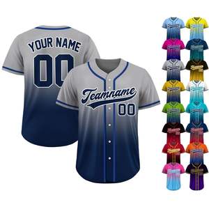 7V7 La mejor camiseta de béisbol y softbol Patrón transpirable Uniforme 3D con nombre de equipo personalizado Número MOQ bajo - Product Image 5