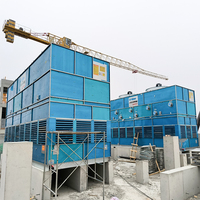 Tour de refroidissement verticale fermée pour l'installation sur le toit des bâtiments