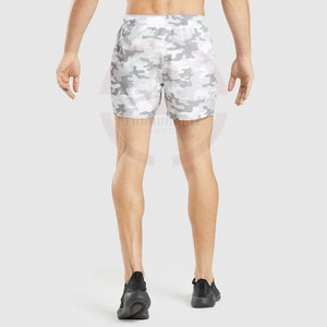 Pantalones cortos de gimnasio elásticos de estilo callejero para hombre, pantalones cortos de baño transpirables de algodón de secado rápido en tamaño XL, entrenamientos no tejidos sólidos - Product Image 2