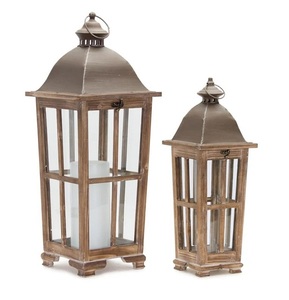 Low Price Selling Best Demanding <b>Square</b> <b>Box</b> Shape <b>Wooden</b> Iron Handle Lantern <b>Wooden</b> Lantern Home Lighting Candle Use Fancy Piece - Product Image 6
