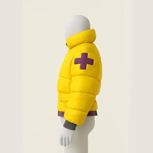 Veste d'extérieur matelassée isolée d'hiver à capuche avec coque imperméable respirante Logo avant écologique - Product Image 3