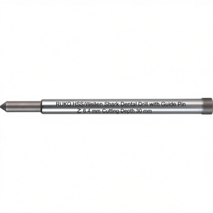 RUKO HSS/Weldon Shank Dental <b>Drill</b> with <b>Guide</b> Pin 6.4 mm Cutting Depth 30 mm - Product Image 3