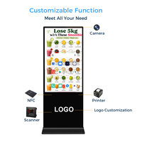Kiosco de Señalización Digital Interactiva, Pantalla Digital de 43 Pulgadas, Pantalla de Publicidad Digital para Interiores