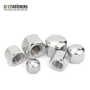 Tuerca de cúpula pulida chapada en tuerca hexagonal de acero inoxidable SS304 de latón M12 de alta calidad con rosca M3 métrica certificada - Product Image 2