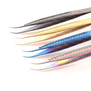 Eyelash extension tweezer precision tool designed to isolate <b>pick</b> and apply individual volume lash extensions private label - Product Image 5