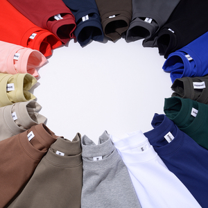 Boxy camiseta 230GSM Hip Hop 100% algodón hombres manga corta peso pesado corto ancho suelto manga corta Camiseta para hombres - Product Image 2