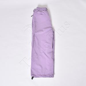 2025 Stylish <b>Purple</b> Snow Pants Featuring Waterproof <b>Fabric</b> Winter Insulation Elastic Waist Fit and Adjustable Draw cord Hem - Product Image 3