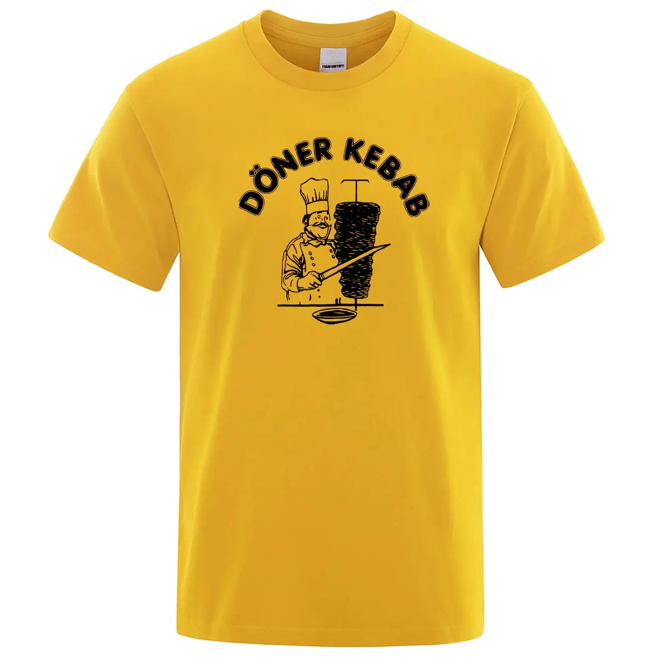 Оптовая продажа, с надписью Doner Kebab, Забавные футболки с графическим принтом для уличной одежды
