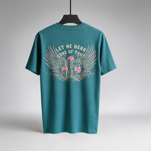 T-shirt décontracté polyvalent et tendance pour hommes, fabrication OEM/ODM sur mesure avec tissu personnalisé - Product Image 2