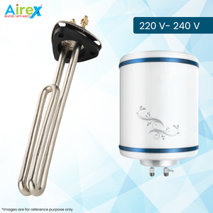 Airex 1500 Watt Elément chauffant électrique pour geyser à eau en acier inoxydable Type de triangle Chauffe-chaudière tubulaire - Product Image 5