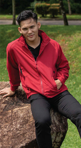 Coupe-vent unisexe à fermeture éclair complète OREN SPORT Veste unie Microfibre 125 grammes Coupe-vent à séchage rapide - Product Image 2