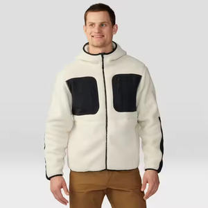 Best Industry Trending <b>Men's</b> Wool <b>Hoodie</b> High Street Active Wear with Logo Print <b>Sherpa</b> Long Sleeve for Winter - Product Image 1