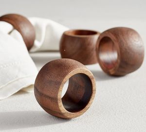Anneau de serviette en bois écologique, parfait pour la décoration de table durable lors de fêtes, de mariages et d'événements spéciaux - Product Image 3