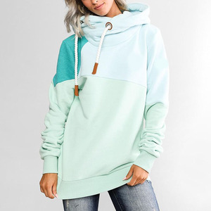 Sweat-shirt à capuche personnalisé pour femmes, sweat-shirt uni en coton et polyester, polaire, sweat-shirt à capuche surdimensionné pour femmes - Product Image 6