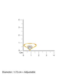 Bague en diamant doré de laboratoire Collection Sunshine Bijoux de luxe pour femmes Bague en diamant étincelant pour proposition Cadeau de fiançailles et de mariage - Product Image 5