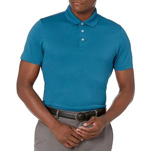 Haute qualité hommes à manches longues col montant Polo printemps été XL taille solide bouton hauts hommes été collection polo - Product Image 2