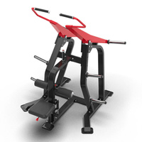 Máquina de Polea para Ejercicios de Dorsal con Carga de Discos QL Fitness, Equipo de Gimnasio Comercial Ajustable, Construcción de Acero, Peso Máximo 240 kg