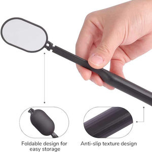 Espejo de Pared con Marco de Acero Inoxidable Chapado en Oro, Ajustable, Personalizado, de una Sola Cara, con Reflejo Ultraclaro - Product Image 3