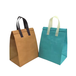 Offre spéciale, sac isotherme non tissé imprimé avec logo personnalisé, nouvelle mode, feuille d'aluminium recyclable pour isolation alimentaire, salade sandwich - Product Image 1